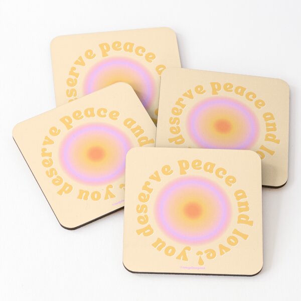 Item preview, You Deserve Peace and Love - YELLOW - From Feed designed and sold by tangelos.