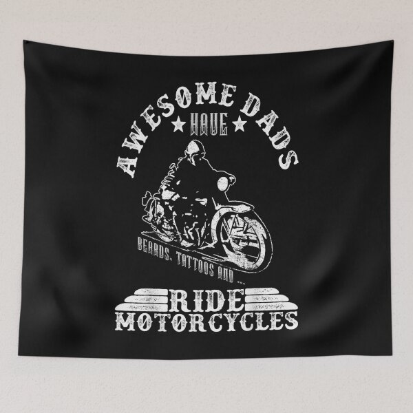 Item preview, Mens Awesome Dads Have Tattoos Beards And Ride Motorcycles designed and sold by Sarena84.