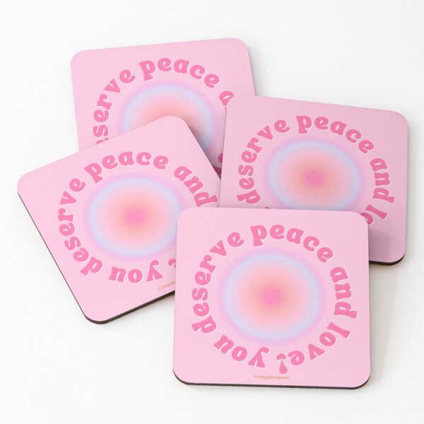 Item preview, You Deserve Peace and Love - PINK - From Feed designed and sold by tangelos.
