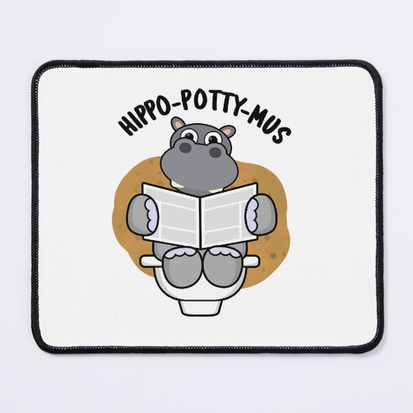 Item preview, Hippo-potty-mus Funny Hippo Puns  designed and sold by punnybone.