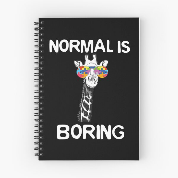 Item preview, Normal Is Boring Autism Awareness Giraffe Autist Funny Gift designed and sold by HaaChris-Artis.