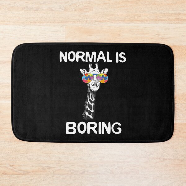 Item preview, Normal Is Boring Autism Awareness Giraffe Autist Funny Gift designed and sold by HaaChris-Artis.