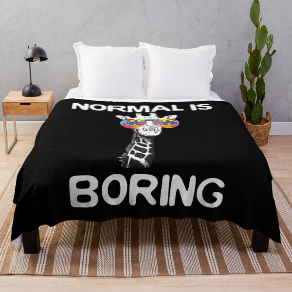 Item preview, Normal Is Boring Autism Awareness Giraffe Autist Funny Gift designed and sold by HaaChris-Artis.