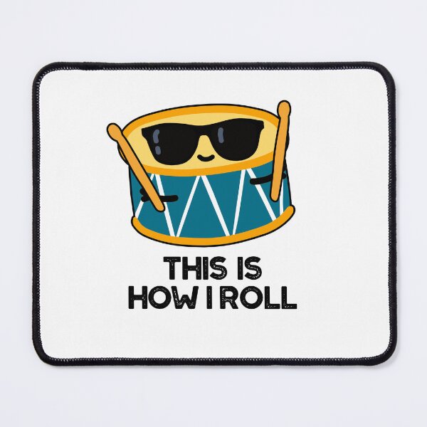 Item preview, This Is How I Roll Funny Drummer Drum Puns designed and sold by punnybone.