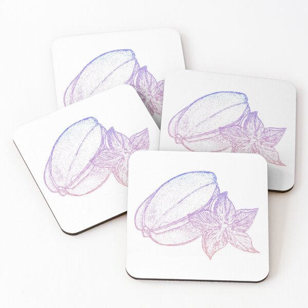 Item preview, Star Fruit Line Art (purple/pink) designed and sold by misimichu.