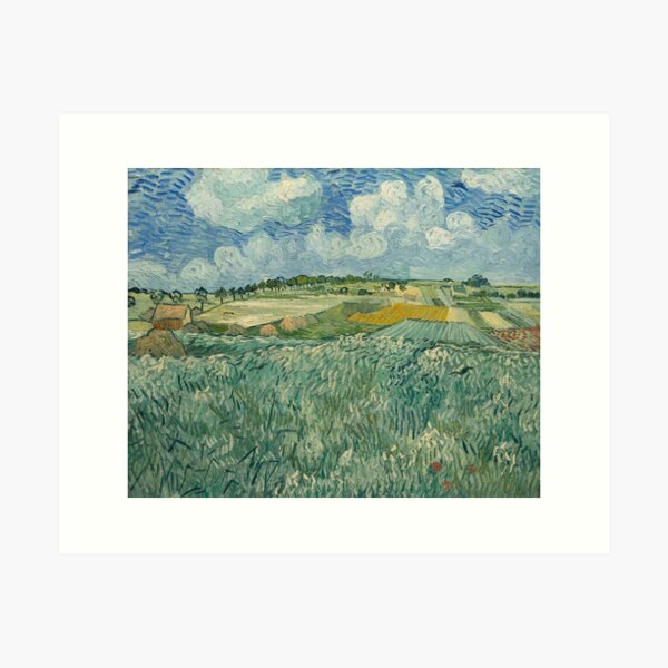 Plain Near Auvers by Vincent van Gogh Art Print