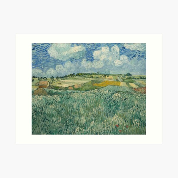 Plain Near Auvers by Vincent van Gogh Art Print