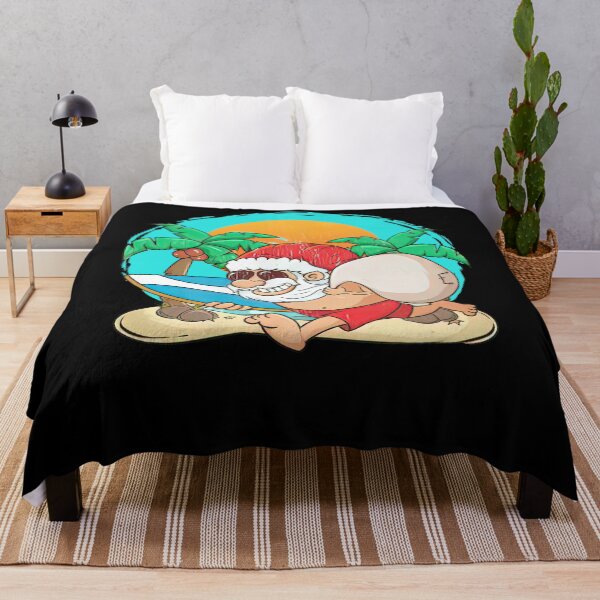 Item preview, Christmas in July Summer Hawaiian Kalikimaka Surfing Santa designed and sold by alanxgoldberger.
