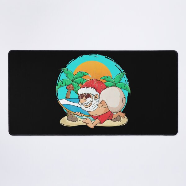 Item preview, Christmas in July Summer Hawaiian Kalikimaka Surfing Santa designed and sold by alanxgoldberger.