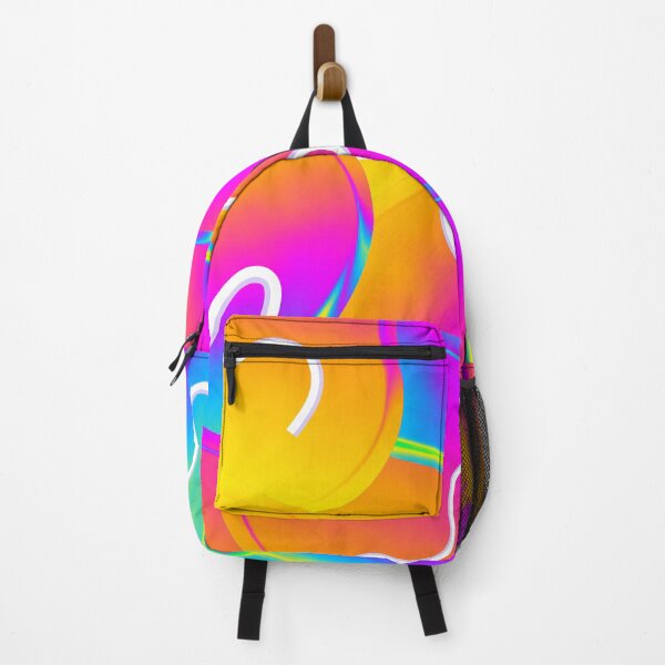 Item preview, Wavy white lines in colorful background designed and sold by andrasdesignssss.