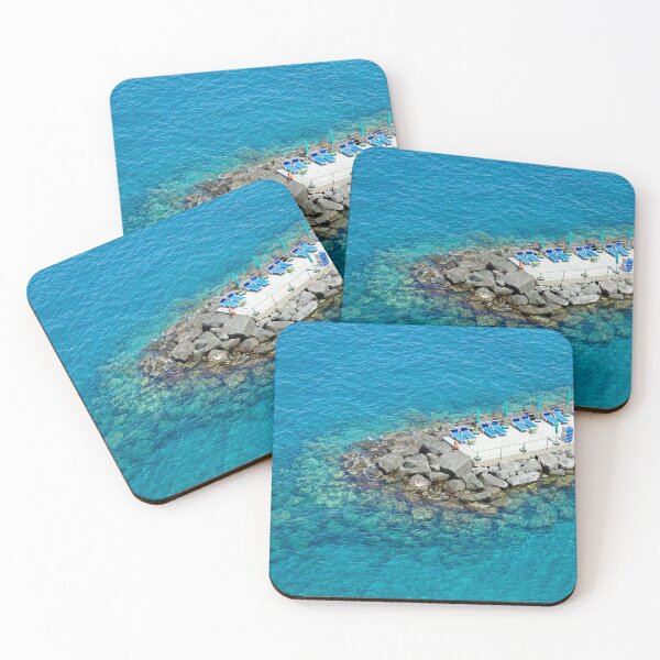 Item preview, Stone pier on a dreamy clear sea designed and sold by CarolinaReina.