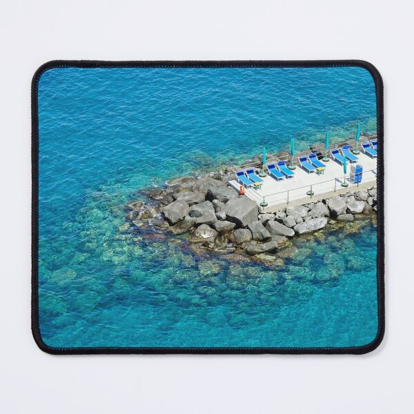 Item preview, Stone pier on a dreamy clear sea designed and sold by CarolinaReina.
