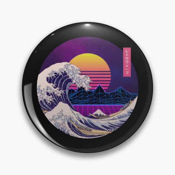 Item preview, The Great Retro Wave Sea designed and sold by Walkssident.