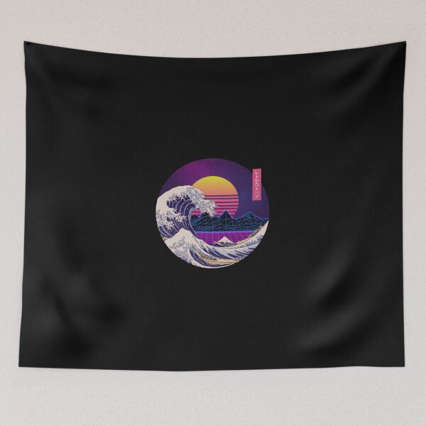 Item preview, The Great Retro Wave Sea designed and sold by Walkssident.