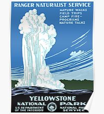 Yellowstone National Park 1938 Poster