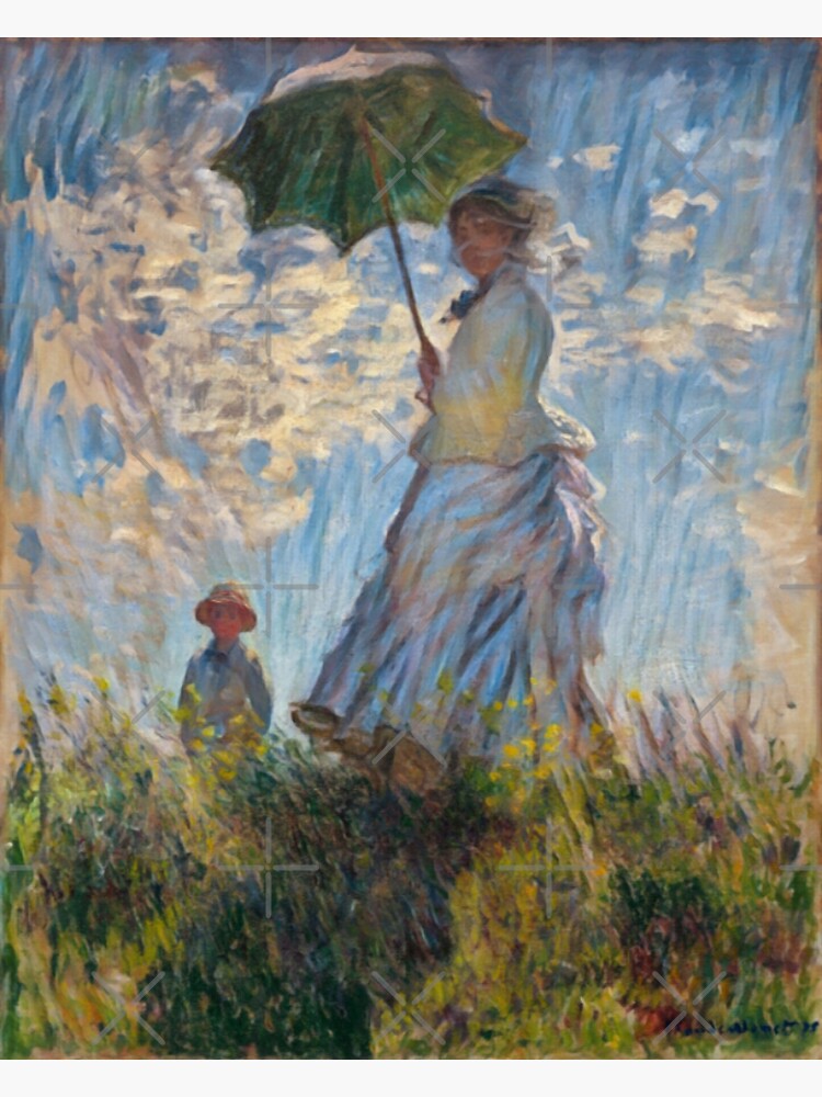 &amp;quot;Claude Monet&amp;#39;s Madame Monet and Her Son, Woman with a Parasol design ...