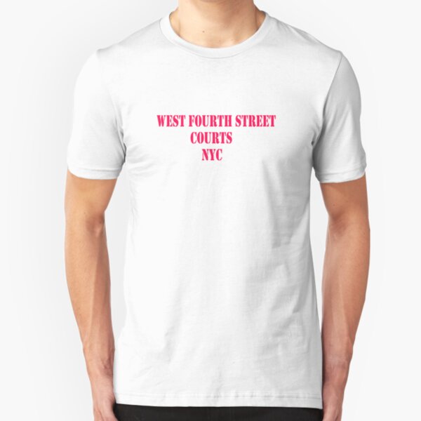 WEST FOURTH STREET COURTS NYC - Basketball!!! Slim Fit T-Shirt