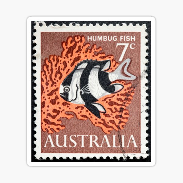 Item preview,   Australia Humbug Fish 7 cent Stamp designed and sold by 2AGoodHome.