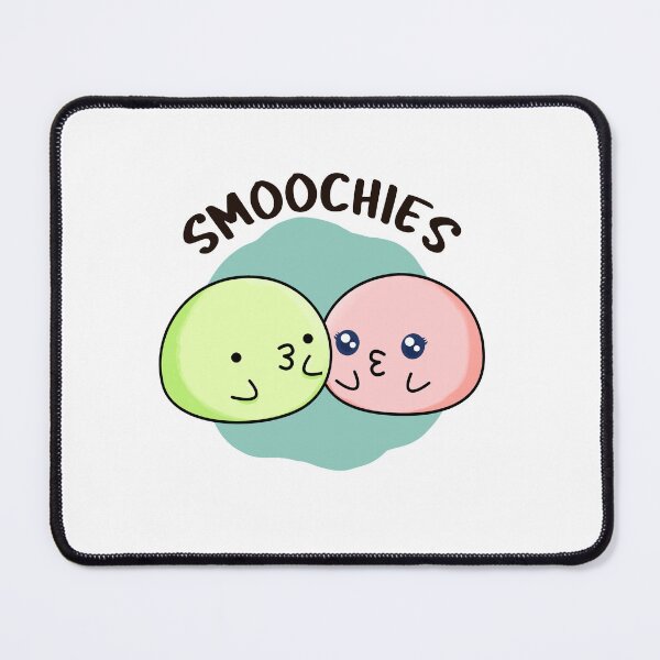 Item preview, Smoochies Funny Food Mochi Puns  designed and sold by punnybone.