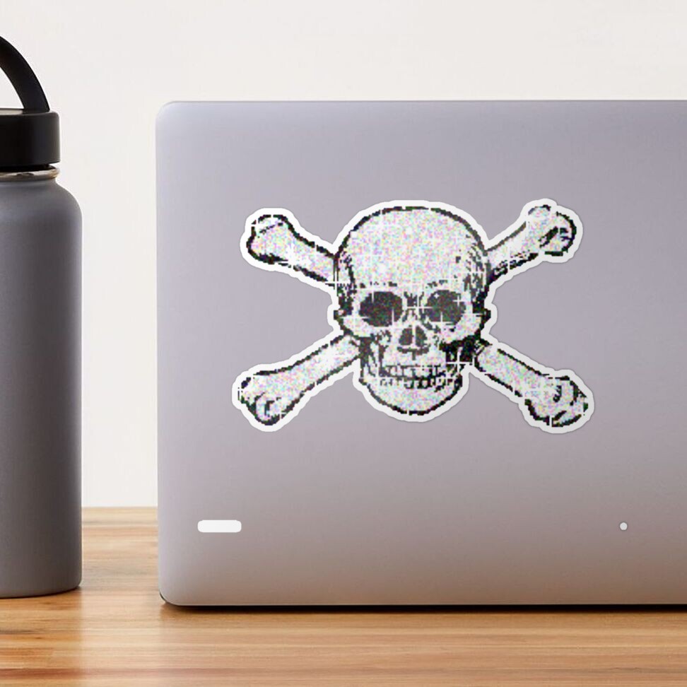 2000s inspired skull crossbones