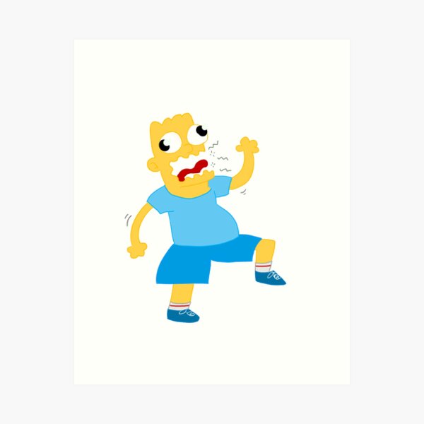 Sad Bart  Art Board Print for Sale by StudioKZK