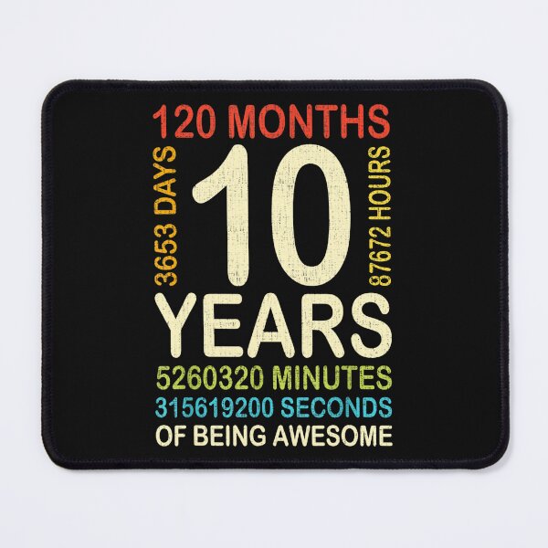 Item preview, 10th Birthday 10 Years of Being Awesome designed and sold by AnitaBice.