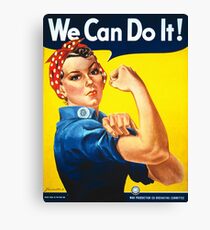 We Can Do It - Rosie the Riveter Canvas Print