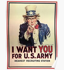 Uncle Sam - I Want You For U.S. Army Poster