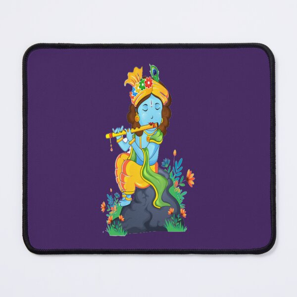 Item preview, Janmashtami Day indian god krishna playing flute and designed and sold by JonathanTshirt.