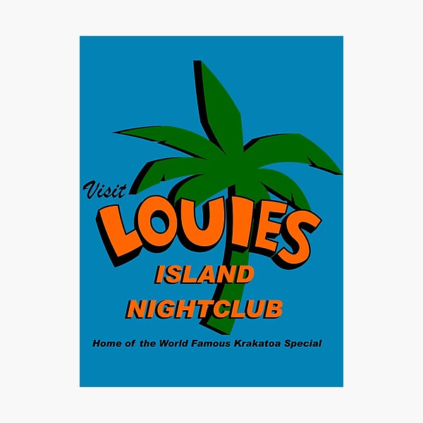 Item preview, Visit Louies Island Nightclub designed and sold by robotghost.