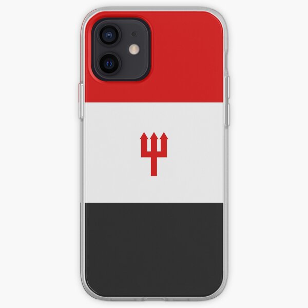 United Trident - Red, White and Black iPhone Soft Case