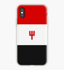 United Trident Design - Red, White & Black iPhone Case