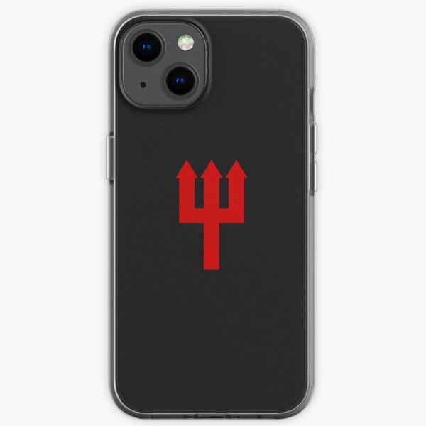 United Trident Design - Black and Red iPhone Soft Case