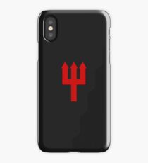 Manchester United Trident Design - Black & Red iPhone Case