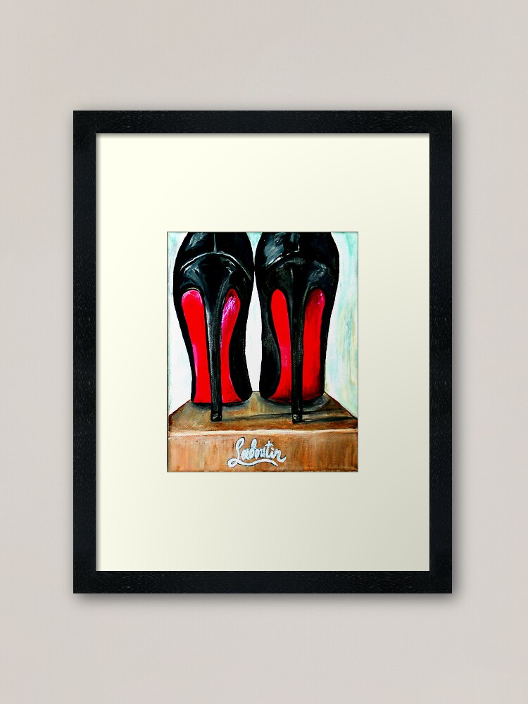 louboutin black heels red bottom