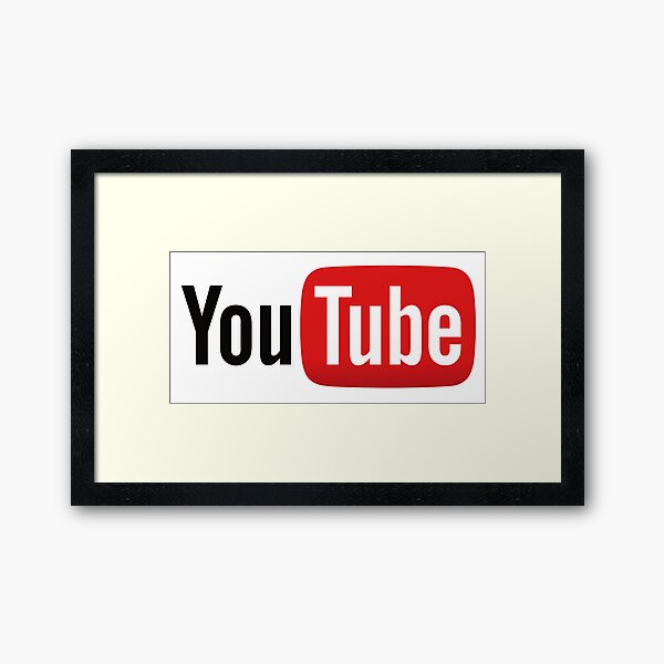 Youtube Logo Wall Art Redbubble - colored youtube logos navy blue roblox