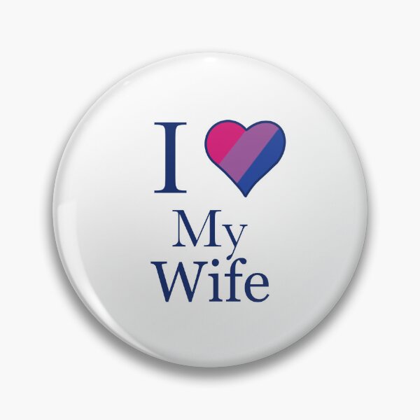 Item preview, Bisexual Pride Heart I Love My Wife designed and sold by PolyKinkyQueer.