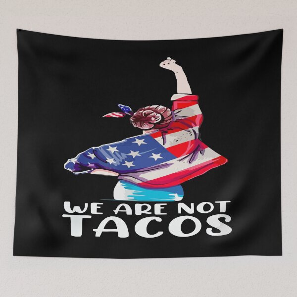 Item preview, we are not tacos shirt , we are not tacos american flag 2022 tee, we are not tacos funny jill biden designed and sold by kokpapsih21.