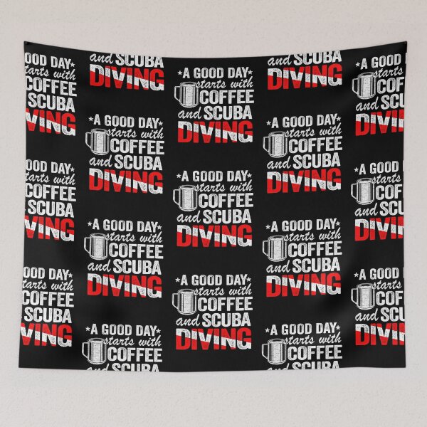 Item preview, A Good Day Starts With Coffee & Scuba Diving designed and sold by Zaidan16.