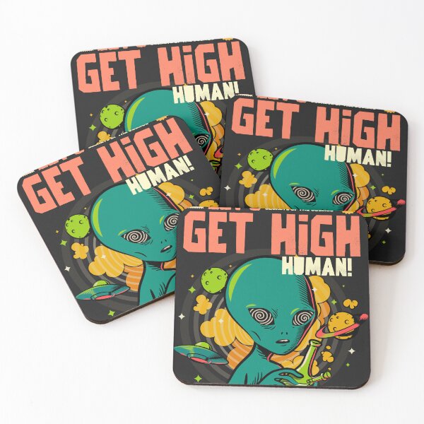 Item preview, Alien- Let's Get High Human designed and sold by Glem-Art.