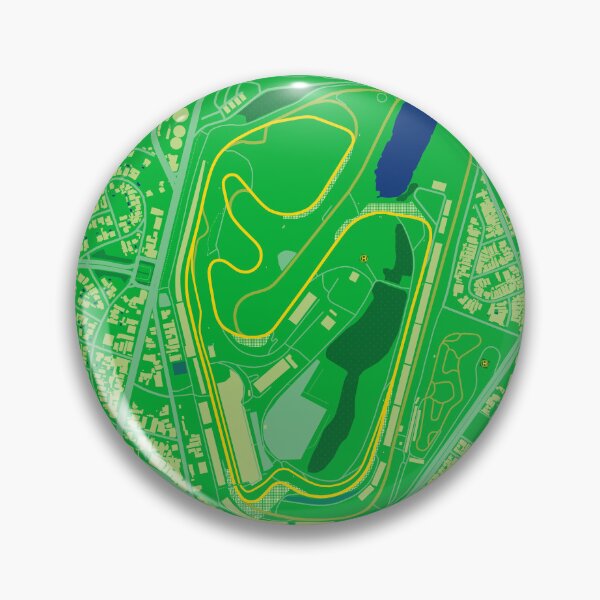 Artikelvorschau, Interlagos, Brasilien | Streckenkarte für Posterwandkunst | Formel-1-Plakat entworfen und verkauft von MoshoboMakes.