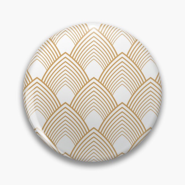 Item preview, Gold and White Art Deco Pattern designed and sold by KarinaI.