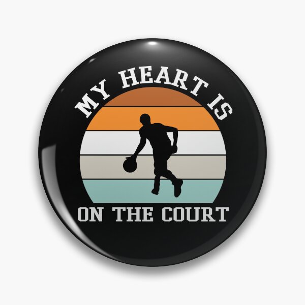 Item preview, My Heart Is On The Court Basketball Is My Favorite Season Basket Ball Player Classic Gift Premium Apparel Funny Holiday Xmas designed and sold by DesignByHeartUK.
