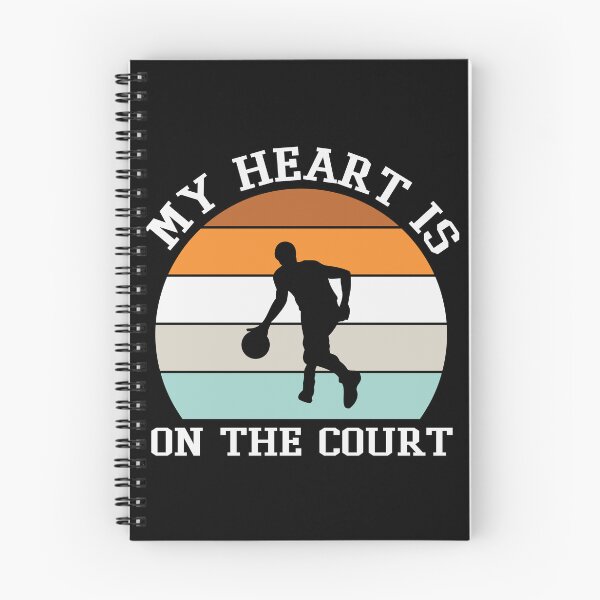 Item preview, My Heart Is On The Court Basketball Is My Favorite Season Basket Ball Player Classic Gift Premium Apparel Funny Holiday Xmas designed and sold by DesignByHeartUK.