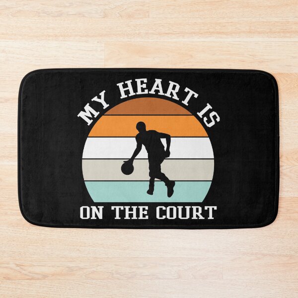 Item preview, My Heart Is On The Court Basketball Is My Favorite Season Basket Ball Player Classic Gift Premium Apparel Funny Holiday Xmas designed and sold by DesignByHeartUK.
