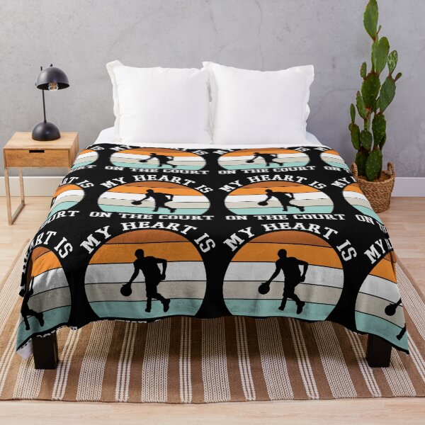 Item preview, My Heart Is On The Court Basketball Is My Favorite Season Basket Ball Player Classic Gift Premium Apparel Funny Holiday Xmas designed and sold by DesignByHeartUK.