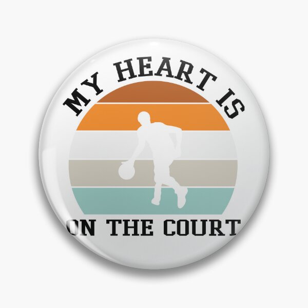 Item preview, My Heart Is On The Court Basketball Is My Favorite Season Basket Ball Player Classic Gift Premium Apparel Funny Holiday Xmas designed and sold by DesignByHeartUK.