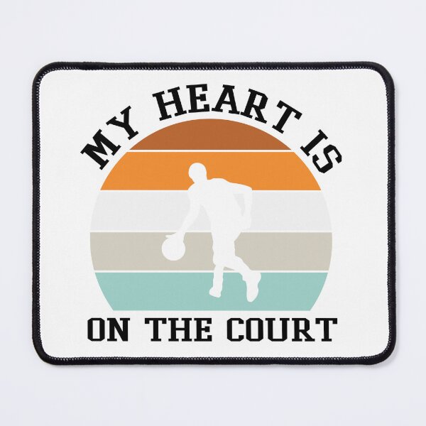 Item preview, My Heart Is On The Court Basketball Is My Favorite Season Basket Ball Player Classic Gift Premium Apparel Funny Holiday Xmas designed and sold by DesignByHeartUK.