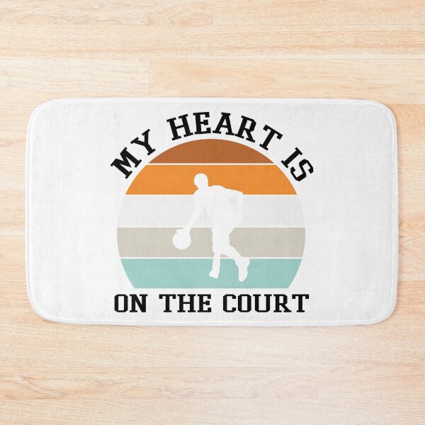 Item preview, My Heart Is On The Court Basketball Is My Favorite Season Basket Ball Player Classic Gift Premium Apparel Funny Holiday Xmas designed and sold by DesignByHeartUK.