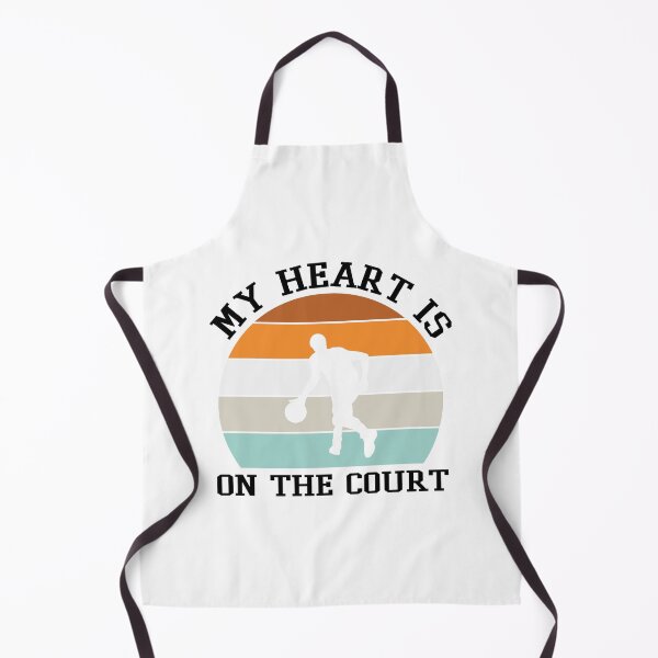 Item preview, My Heart Is On The Court Basketball Is My Favorite Season Basket Ball Player Classic Gift Premium Apparel Funny Holiday Xmas designed and sold by DesignByHeartUK.